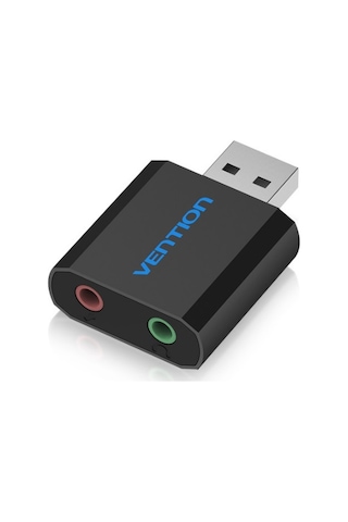 Vention USB 2.0 Ses Kartı Siyah