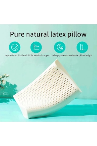 1pcs Lateks Yastık Tay Doğal Lateks Yastık Bellek Yetişkin Çok Renkli