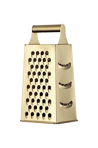 Symbee Pratik Mutfak Çeşitli Yemek Dilimleyici: Paslanmaz Çelik Dört Yönlü Salatalık, Patates, Sarımsak Dilimleyici A199 Şampanya Rengi Diğer