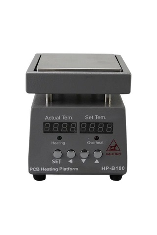 Protools Pcb Alt Isıtıcı - Dijital Sıcak Plaka Sabit Sıcaklık Lehimleme İstasyonu 100 x 100 MM