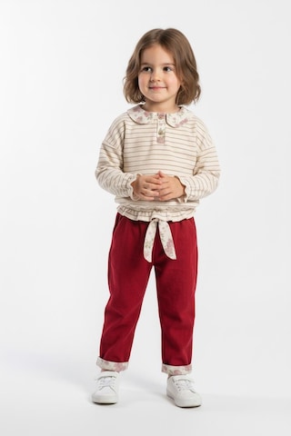 Yakası Fırfırlı 2 Li Pantolon Takım Bordo