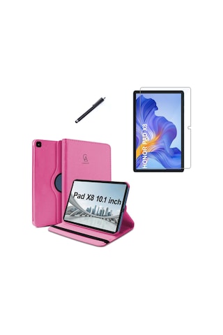 Honor Pad X8 10,1 Inç Agm3-w09hn 360 Dönebilen Standlı Tablet Kılıfı Ekran Koruyucu Ve Kalem Seti