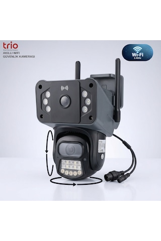 Trio Tr-wx249 Ptz Çift Lens Wifi 12v Ip66 Güvenlik Kamerası 3 Görüntü Veesky Uygulama