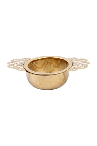 Sones 304 Paslanmaz Çelik Çaydanlık Dekoratif Kenar Çay Filtresi, Renk: Altın