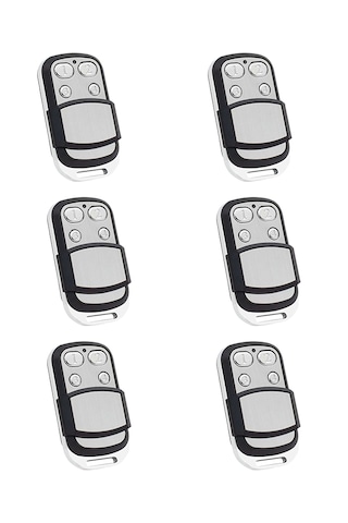 6 Adet - Akıllı Kodlanabilir Otopark Bariyer Garaj Kepenk Kumandası 433mhz