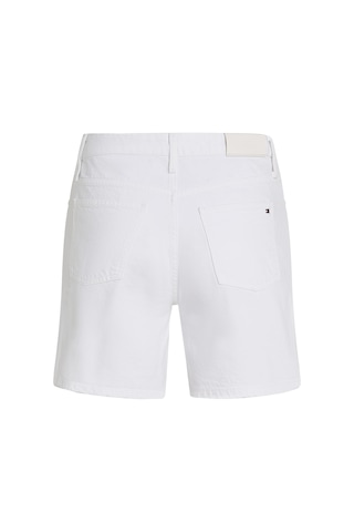 Tommy Hilfiger Dnm Straıght Short Rw Whıte Kadın Beyaz Şort - Ww0ww45924 Beyaz