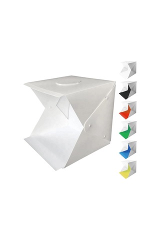Katlanabilir Ürün Fotoğraf Çekim Çadırı 40x40 Cm Led Işıklı