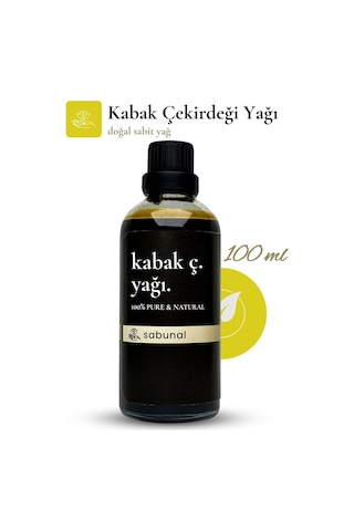 Sabunal Kabak Çekirdeği Yağı 100 ML - Soğuk Sıkım