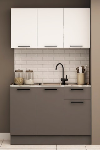 120 CM DANİ EVYELİ MİNİ MUTFAK ALT MUTFAK DOLABI