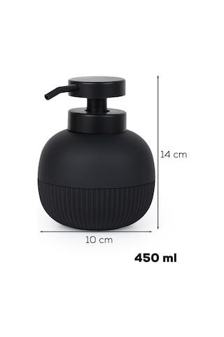 Porsima 3118 Banyo Ve Mutfak Sıvı Sabunluk 450ml Siyah Siyah