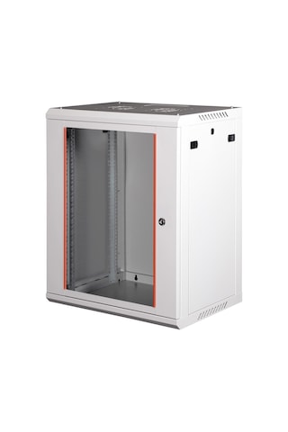 Lande - 15u 19" Duvar Tipi Rack Kabinet Genişlik: 600 Mm Derinlik: 450 Mm Açık Gri Demonte