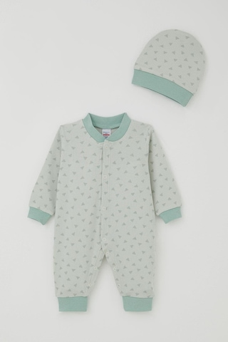Breeze Erkek Bebek Tulum Mini Üçgenler Desenli 0-6 Ay, Su Yeşili Su Yeşili Breeze Erkek Bebek Tulum Mini Üçgenler Desenli 0-6 Ay, Su Yeşili Su Yeşili