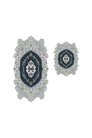 Alanur Açelya Lazer Kesim 2 Li Banyo Takimi St210143kr Mavi