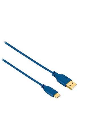 Hama Usb-c - Usb-a Kablo, Flexi, 0.75m, Mavi -