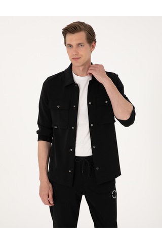 Pierre Cardin Erkek Siyah Gömlek Örme 50302573-vr046 Siyah