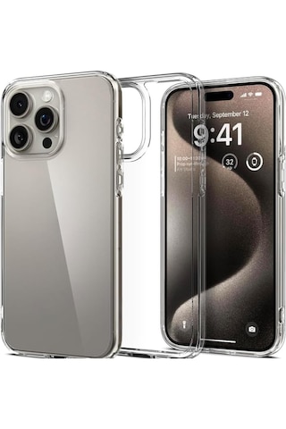 Apple İhone 16pro Max Kılıf Sararmaz 2mm Şeffaf Silikon - Şeffaf Şeffaf