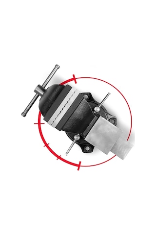 Moonshop Alman Modeli Pro 150mm 4" 360" Dönerli Taban Dövme Çelik