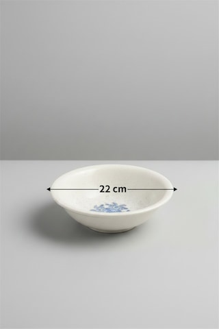 6'lı Valencia Salata Kasesi 22cm Dijital Valeria-b Rinart Krem