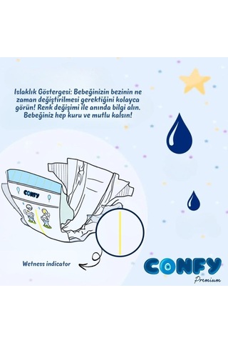 Confy Premium 4 Numara Bebek Bezi Maxi 7 - 14 KG 192 Adet