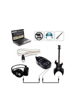 Usb Gitar Guitar Link Kablosu Kolay Kurulum 1 Metre