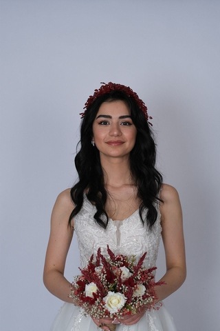 FdayAksesuar En Güzel Gelinler Için Azra Inci Boncuklu Gelin Kına Tacı Saç Aksesuarı FRDY31662