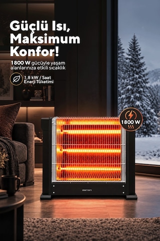 Zenon Çift Taraflı Isıtıcı 1800 W Ks-2740