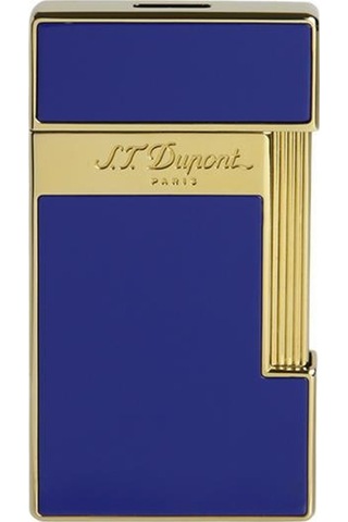 S.t. Dupont Slimmy Shiny Blue Lacquer Puro Çakmağı 28005