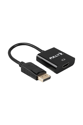 Fully Display Port To Hdmi Dişi 10 Cm Display Port Girişini Hdmı Girişine Çevirici Dönüştürücü Aparat Kablo