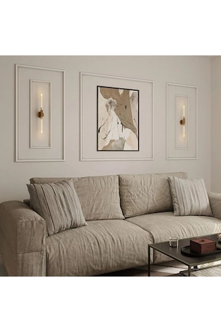 Boyanabilir Dekoratif Hazır Kesimli Duvar Çıtası Paketi