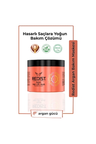Redist Moroccan Argan Yağı Saç Bakım Yağı 100 ML + Redist Argan Saç Maskesi 500 ML