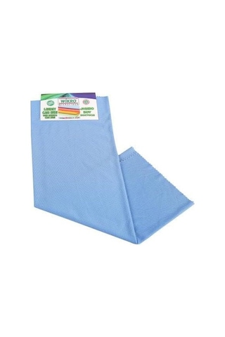 Wikro Desenli Kumaş 50x70 Cm Battal Boy İz Bırakmaz Mikrofiber Cam Bezi 3'lü Set Çok Renkli