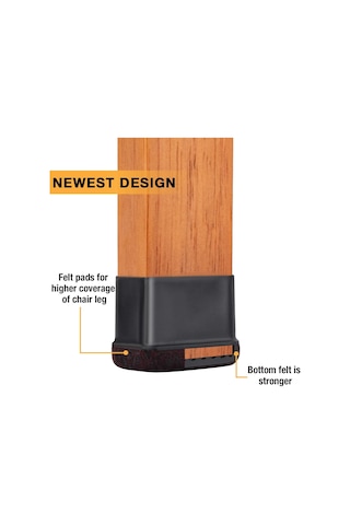 Youmex Mutfak Sandalyesi Ayaklastırıcısı Silikon - Ahşap Zemin Koruması, Sessiz Kaydırma, 2 İnç Kahverengi 1 Adet