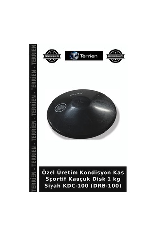 Delux Serisi Kauçuk Disk 1 Kg Siyah Kdc-100 Drb-100 Ev Sporu Kondisyon Bireysel Spor Diğer