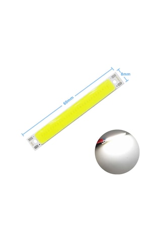 3W 60x8mm Soğuk Beyaz Şerit Led Modül Aluminyum Pcb Cob Şerit Led Floresan Lamba Aydınlatma Işık