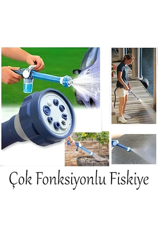 Otomobil Yıkama Sulama Fonksiyonlu Su Püskürtme Tabancası Deterjanlı Akıllı Tayzikli Basınçlı Bahçe 4801