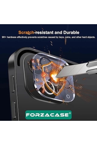 Forzacase Apple Uyumlu iPad  Pro 11 2024 İle Kamera Lens Koruyucu Cam Filmi - Fc378 Renksiz