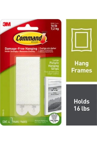 3M Command 17206 Büyük Boy Resim Asma Şerit Cırt Bantları