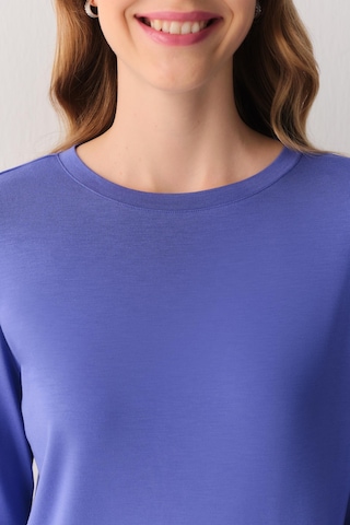 Suwen Essence Nights Uzun Kollu T-shirt Sh26901607s015 Mavi