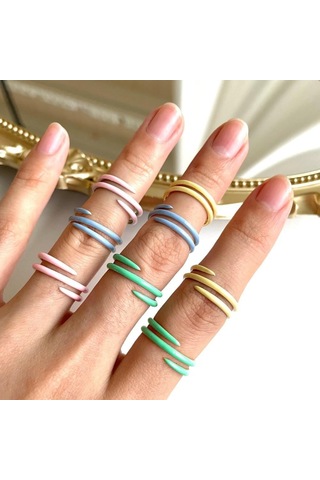 Yeşil Tancise Kadın Klasik 925 Ayar Gümüş Zirkon Yüzük Bayanlar Takı Düğün Promise Parti Hediye 7