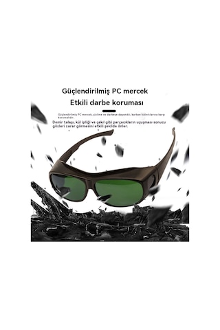 Lazer Korumalı Kaynakçı Gözlükleri, Güçlü Işık Ve Uv Işınlarına Karşı Koruyan Argon Ark Kaynağı Güvenlik Gözlükleri