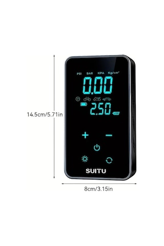 Fochsia Inflator 4x Super Hizli Sisme Portatif Hava Kompresoru Dijital Ekranli Usb Sarjli 2000mah Bataryali Araba Lastikleri Icin Kompakt Ve Pratik