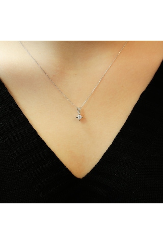 Lova 0,16 Karat Pırlanta Tektaş Kolye - 2070011