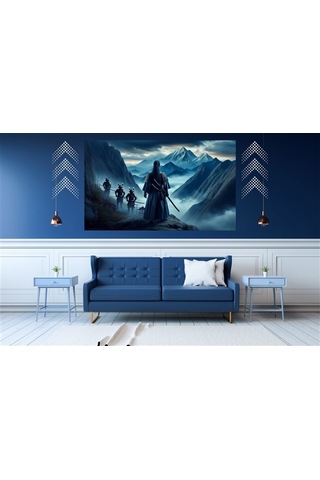 Ti-play Düşmanı Bekleyiş 60x90cm Modern Samuray Pvc Çerçevesiz Tablo