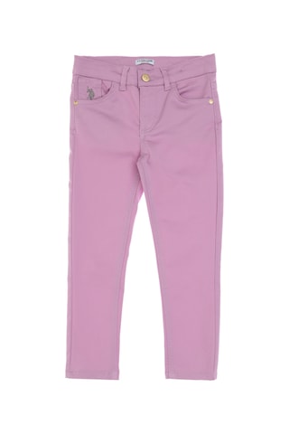 U.s. Polo Assn. Kız Çocuk Pembe Pantolon Kanvas-chino 50309130-vr041 Pembe