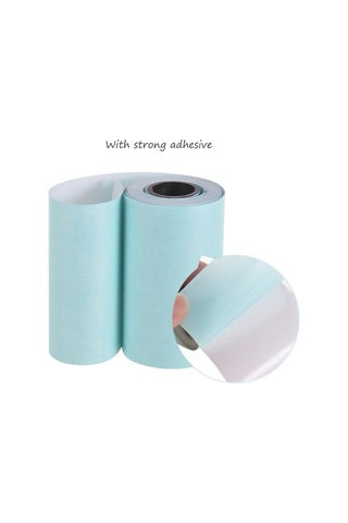 Moveevo Miaomiao Ji/alibear Uyumlu 57x30mm Beyaz Termal Etiket Kağıdı, Arka Yapışkanlı, 3 Roll 3 Rulo