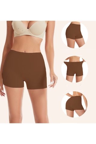 Mistirik Carigna Model Toparlayıcı Ve Sıkılaştırıcı Lazer Kesim Iz Yapmaz Toparlayıcı Boxer Kahve Renk Kahve