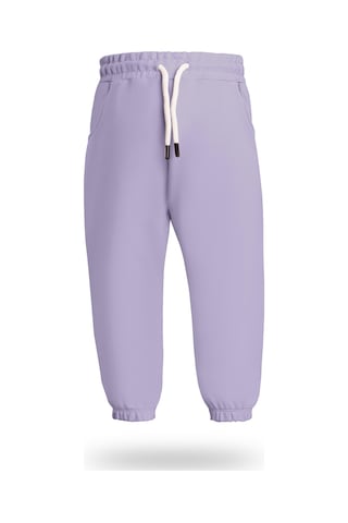 Heyadventure Kız Çocuk Jogger Eşofman Altı Cepli Paçası Lastikli Lila Lila
