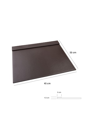 Sümen Masaüstü Tekli Toplantı Odası,otel Odası Ve Resepsiyon Sümeni Desk Pad Vegan 35x45 Cm.,kahverengi