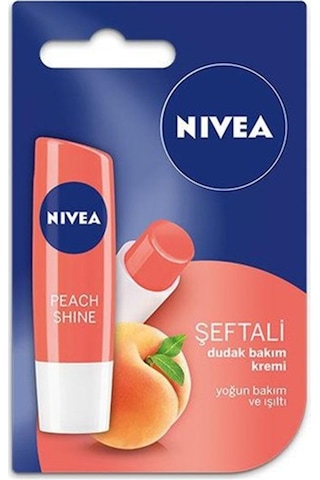 Nivea Shine Şeftali Dudak Bakım Kremi 4.8 G