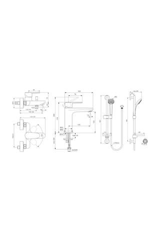 Ideal Standard Cerafine O 3 Lü Aplike Banyo Seti, Krom, 3 Parça Bc554aa+bc500aa+b9503aa Is.35.03.01.01 Krom